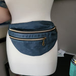 blue Wax Canvas/Trees Lining- Not so Bumbastic Bag