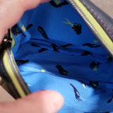 BLUE Vinyl, itty bitty Bowler Bag