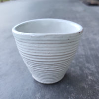 White flattened sides Bowl