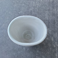White flattened sides Bowl
