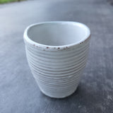 White flattened sides Bowl