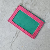 Plum/Green, Front Pocket ID Wallet