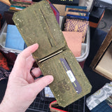 OLIVE/Bronze fleck cork, Clipper Wallet