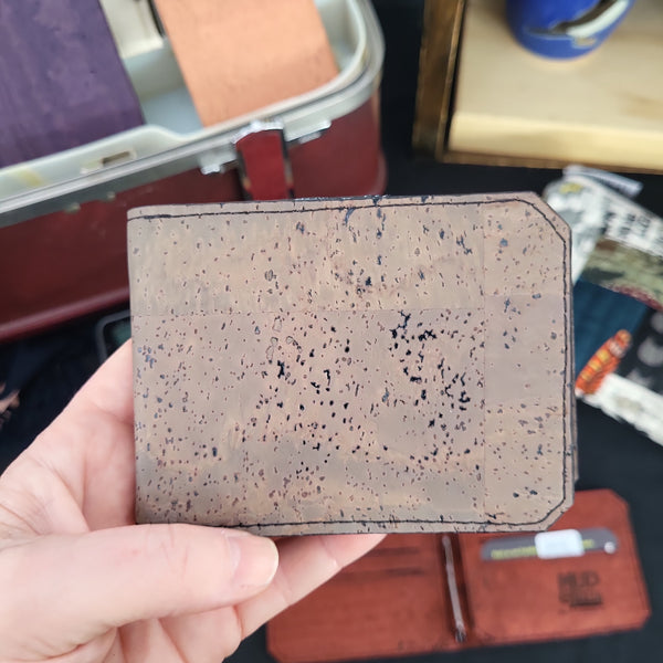 SLATE GRAY cork, Clipper Wallet