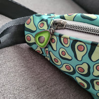 AVOCADO, one zipper fanny/sling