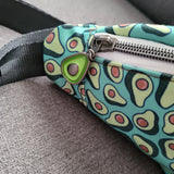 AVOCADO, one zipper fanny/sling
