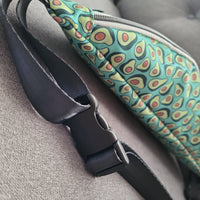 AVOCADO, one zipper fanny/sling