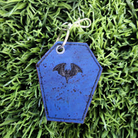 bat coffin bag tag/key fob