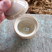 Bowl w/ lid, flower