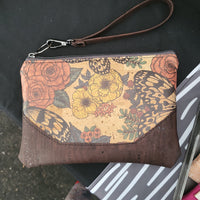 Mariposa & Brown Cork Clutch