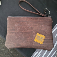 Mariposa & Brown Cork Clutch