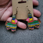 Pinata 2 sided Hanging Earring