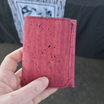 burgundy Cork Tri-Fold