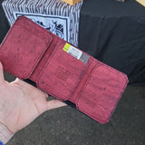 burgundy Cork Tri-Fold