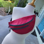 Cranberry wax canvas, Parasols Lining- Not so Bumbastic Bag