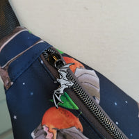 Bats in the Night. one zipper fanny/sling