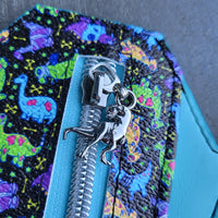 Bright mummy dinos, Claudia Coffin Wallet