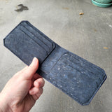 Dark Blue Cork Bi-Fold
