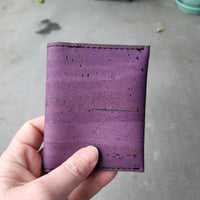 Plum&Succulent Slim Cork Wallet