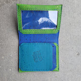 Green&Blue Slim Cork Wallet