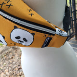 Panda, one zipper fanny/sling