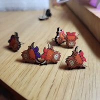 (girl) Highland Cow Earring