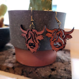 Cow Dangle Earring