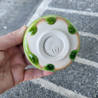 Green drips bowl