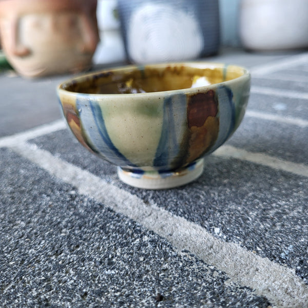 Blue Petal #3 Flower Bowls