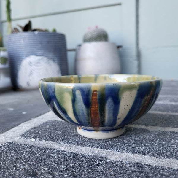Blue Petal #5 Flower Bowls