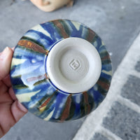 Blue Petal #5 Flower Bowls