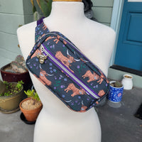 Highland Cow Recycled CANVAS. GREENSTYLE ADVENTURE BAG