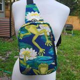 Frogs, Repreve. Simplistic Sling Bag