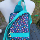Rainbow Sheep & Wax Canvas, Andie Slingbag