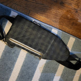 "NY" RPC, wax canvas Mini-Travel Slingbag