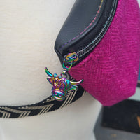 PINK HARRIS TWEED VINYL 5th Avenue Fanny/Sling
