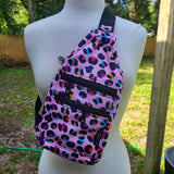 Pastel Leopard, Fielder Pouch Slingbag