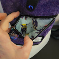 Purple Harris Tweed, Mini-Travel Slingbag