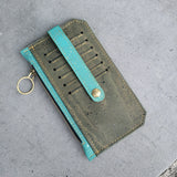 Olive/Teal Cork Purse pal