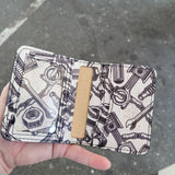 Red Flowers- Cork Billfold