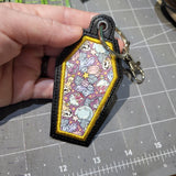 Coffin Vinyl Key Ring/Tags