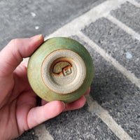 matte green/blue bowl/cup 11/24