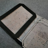 ID window, Lt Gray Cork Tri-Fold