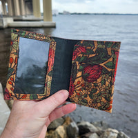 Flowers Slim Cork Wallet