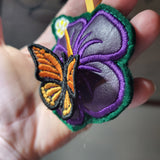 Butterfly & Hibiscus Ornament