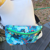 Crafty Cats. REPREVE, Choose Made Pattern fanny/sling