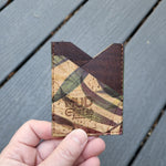 Palm/Brown 3 Slot Card Wallet