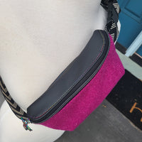 PINK HARRIS TWEED VINYL 5th Avenue Fanny/Sling