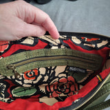 Olive Green cork, frida lining, Sirona crossbody