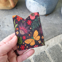 Frida Flowers 3 Slot Card Wallet